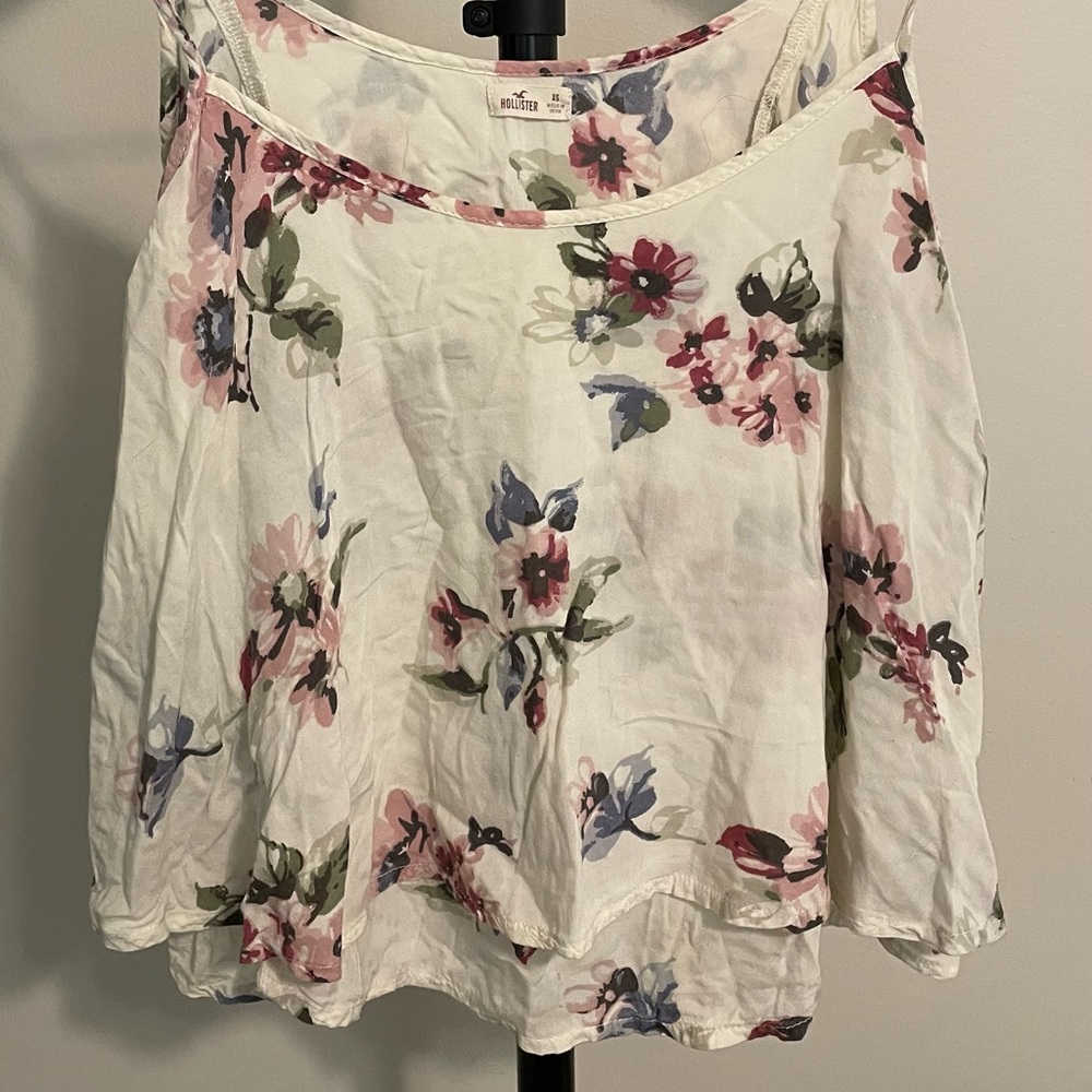 Hollister flowing floral tank top